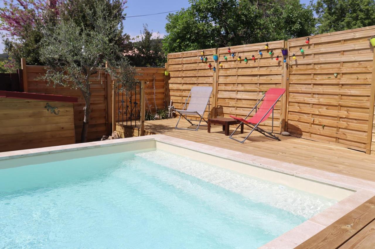 Gite Lapaz/Jacuzzi Prive/Piscine 드라기냥 외부 사진